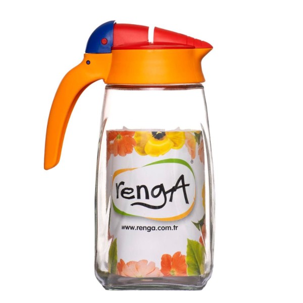 Encontraproduto.com.br - Jarra Tucano 1500ml com Alça em Vidro Bebida Suco Renga