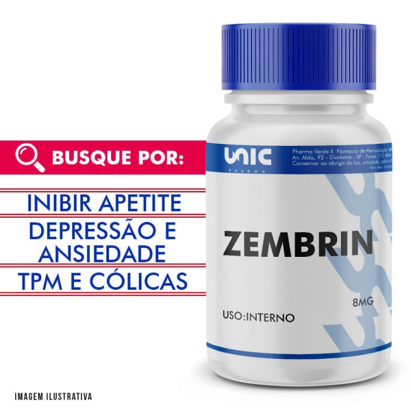 Encontraproduto.com.br - Zembrin 8mg com selo de autenticidade 90 Cápsulas