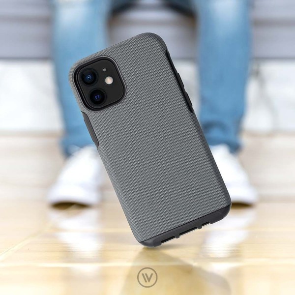 Encontraproduto.com.br - Elite Case Para Iphone 12 Mini Cinza - Capa Antichoque Tripla