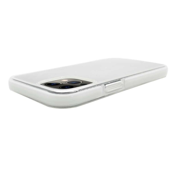 Encontraproduto.com.br - Impact Case Para Iphone 12 / 12 Pro Transparente Com Branco - Capa Antichoque Dupla