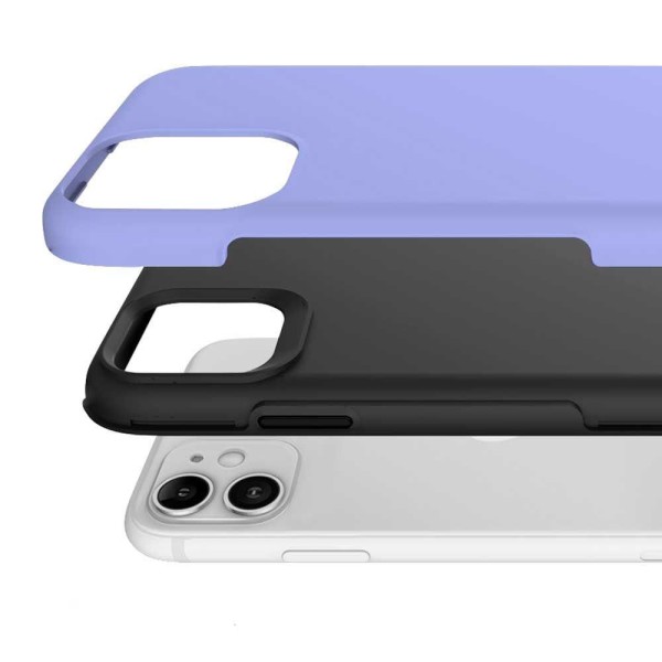 Encontraproduto.com.br - Double Lux Case Para Iphone 12 Pro Max Roxa - Capa Antichoque Dupla