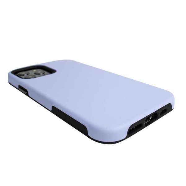 Encontraproduto.com.br - Double Lux Case Para Iphone 12 Pro Max Roxa - Capa Antichoque Dupla