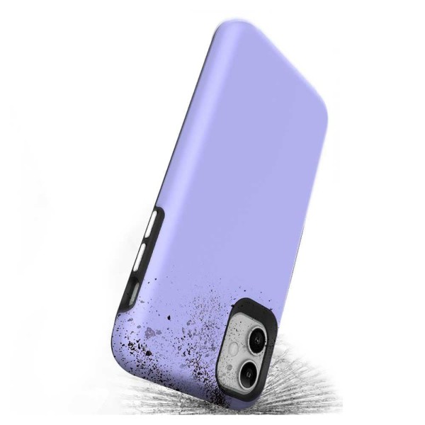 Encontraproduto.com.br - Double Lux Case Para Iphone 12 Pro Max Roxa - Capa Antichoque Dupla