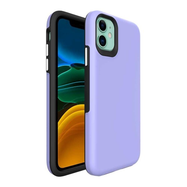Encontraproduto.com.br - Double Lux Case Para Iphone 12 Pro Max Roxa - Capa Antichoque Dupla