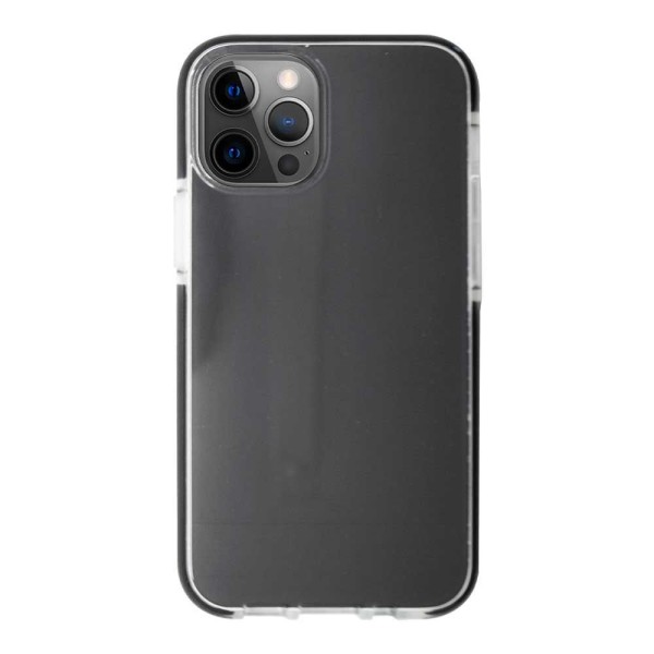 Encontraproduto.com.br - Impact Case Para Iphone 12 Pro Max Transparente Com Preto - Capa Antichoque Dupla