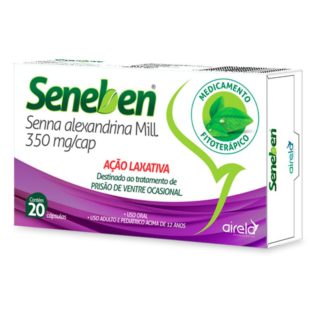 Encontraproduto.com.br - Seneben 350mg 20 Cápsulas