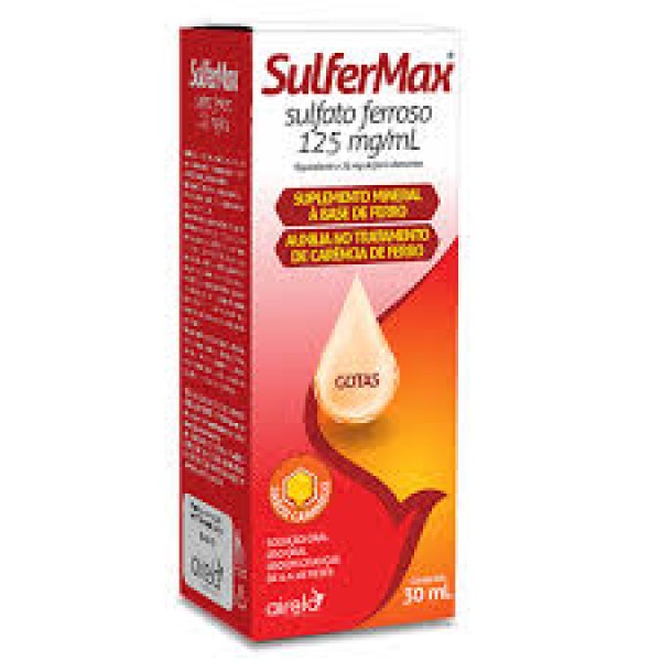 Encontraproduto.com.br - Sulfermax 125mg/ml Solução Oral 30ml
