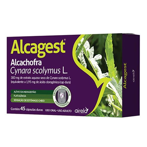 Encontraproduto.com.br - Alcagest 300mg  45 Cápsulas  Airela