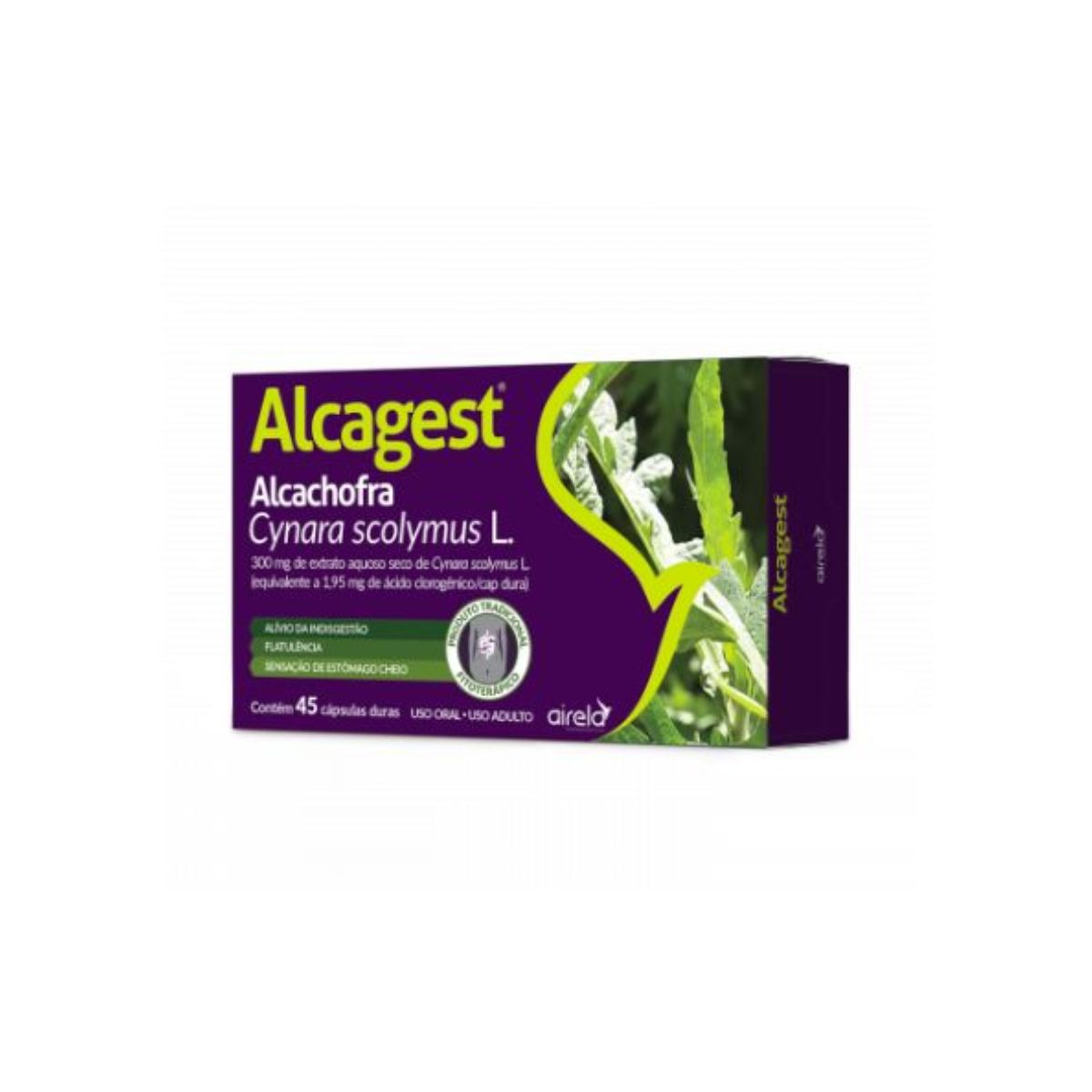 Encontraproduto.com.br - Alcagest 300mg  45 Cápsulas  Airela