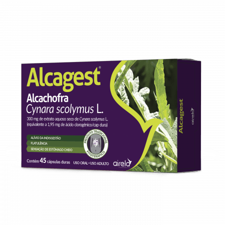 Encontraproduto.com.br - Alcagest 300mg  45 Cápsulas  Airela