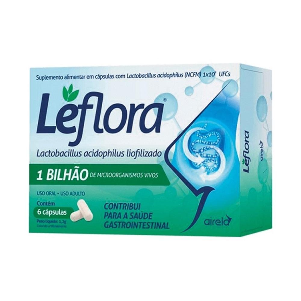 Encontraproduto.com.br - Suplemento Alimentar Leflora Lactobacilus Com 6 Comprimidos
