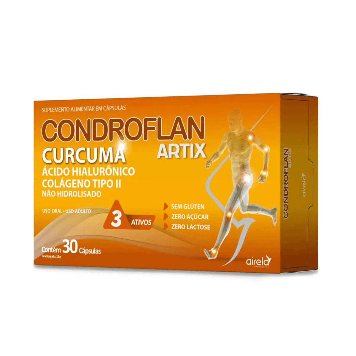 Encontraproduto.com.br - Condroflan Cúrcuma Artix - Caixa com 30 Cápsulas