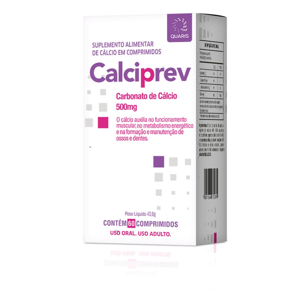 Encontraproduto.com.br - Calciprev 500mg Com 60 Comprimidos