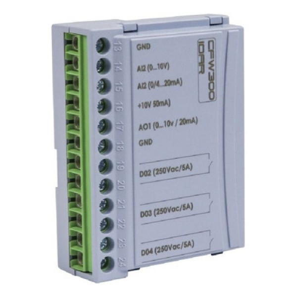 Encontraproduto.com.br - Módulo De Expansão Para Inversor Cfw300-ioar I-os Weg
