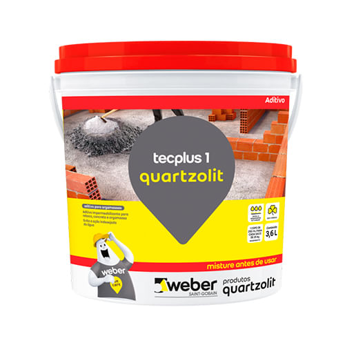 Encontraproduto.com.br - Impermeabilizante Tecplus 3,6 litros Quartzolit