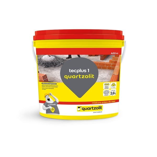 Encontraproduto.com.br - Impermeabilizante Tecplus 3,6 litros Quartzolit