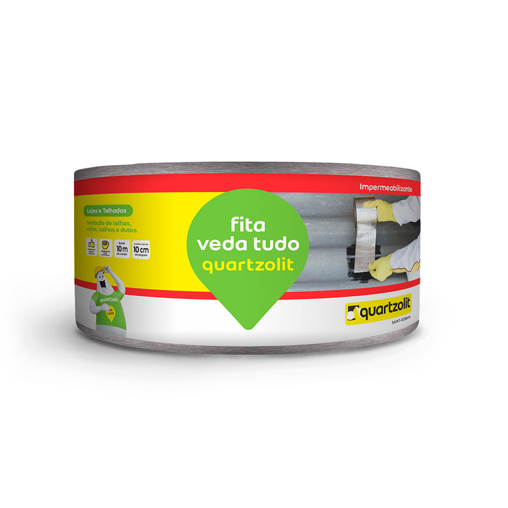 Fita Quartzolit Veda Tudo 10Cm Largura Sleeve 10 Metros de Comprimento 0583000890010