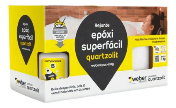 Rejunte Epoxi Super Fácil Corda 1KG Quartzolit