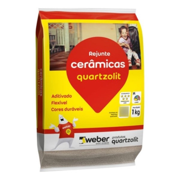 Encontraproduto.com.br - Rejunte Flexível Cerâmicas Cortiça Canela 1 Kg Quartzolit