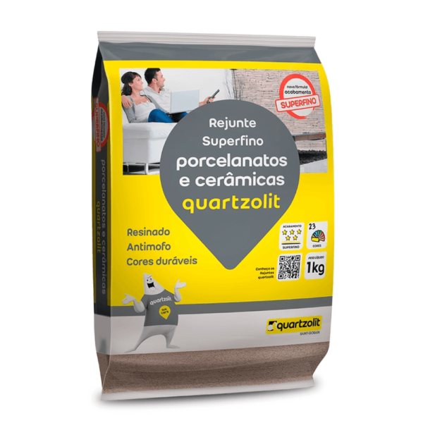 Rejunte para Porcelanato Argila 5Kg - QUARTZOLIT