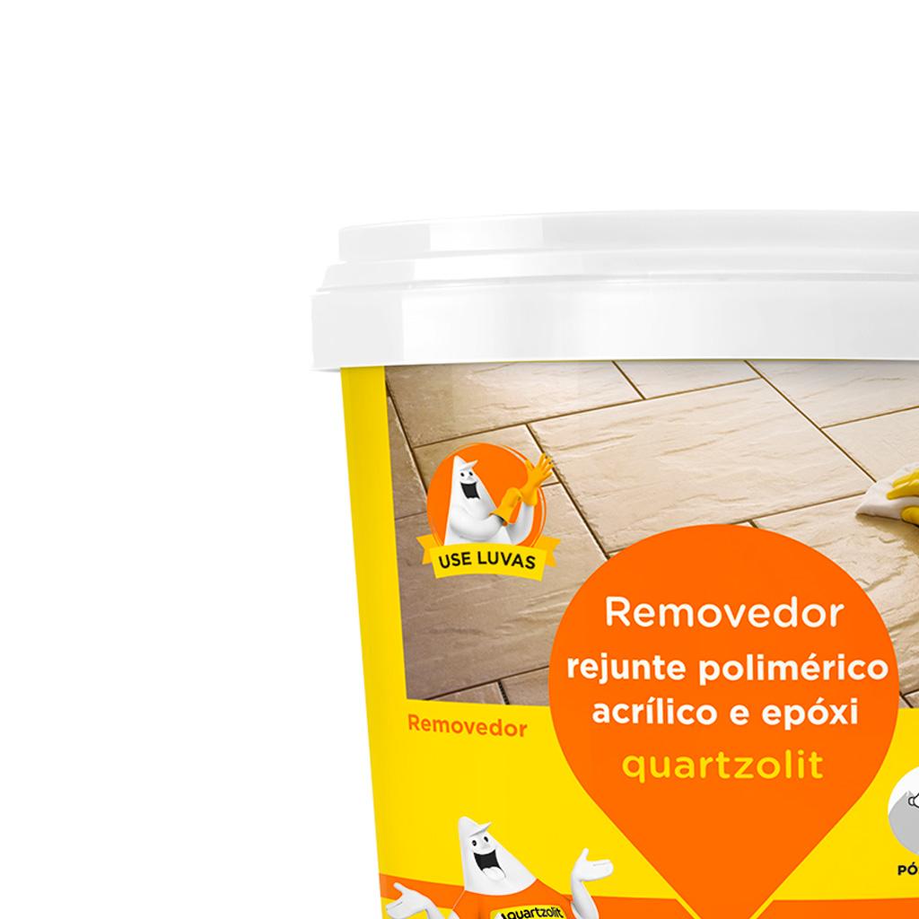Encontraproduto.com.br - Limpa Rejunte 250g Acrílico e Epoxi Incolor Quartzolit