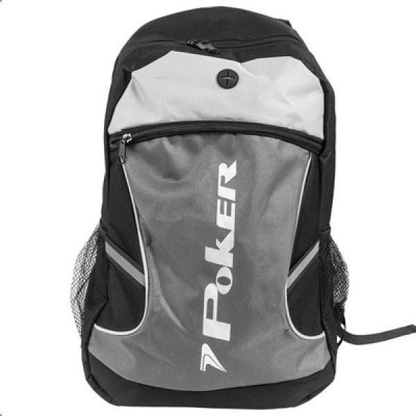 Mochila Poker Sport Dakar Preto/cinza