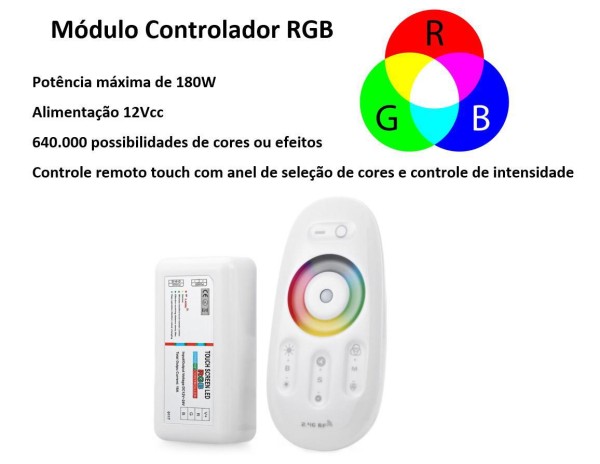 Encontraproduto.com.br - Kit Led Piscina Com Controle + 6 Leds Rgb + Fonte 12V
