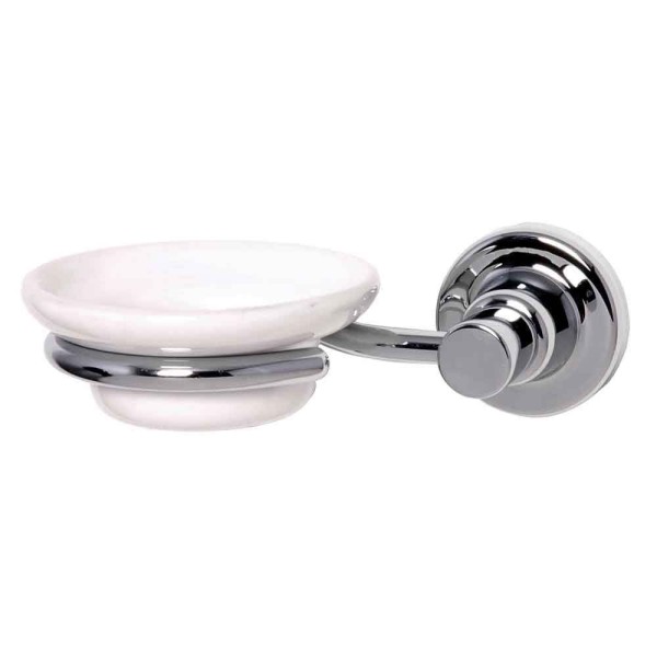 Encontraproduto.com.br - Saboneteira Parede com Louça Izy Cromado