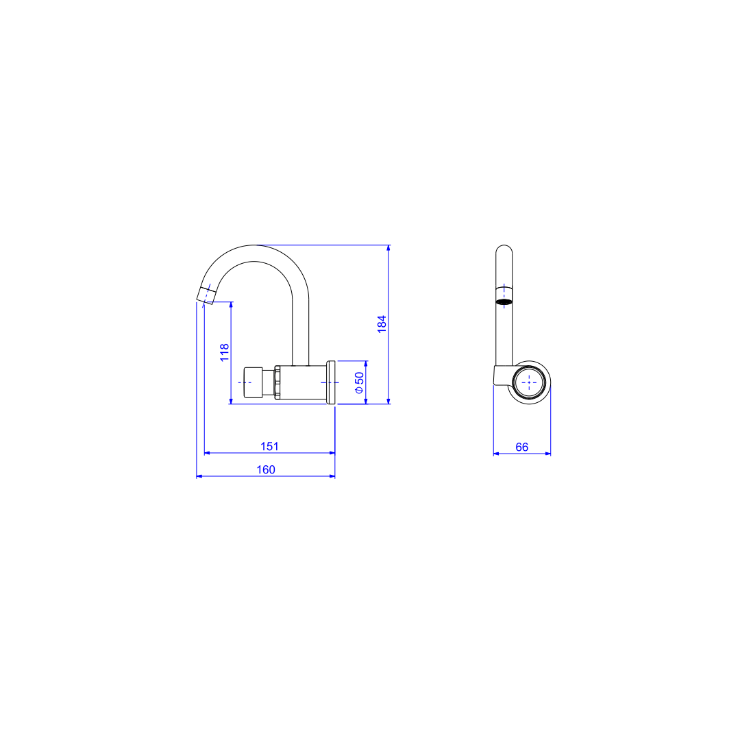 Encontraproduto.com.br - Torneira Deca de Parede Bica Alta com Fechamento Automático para Lavatório | Decamatic Eco