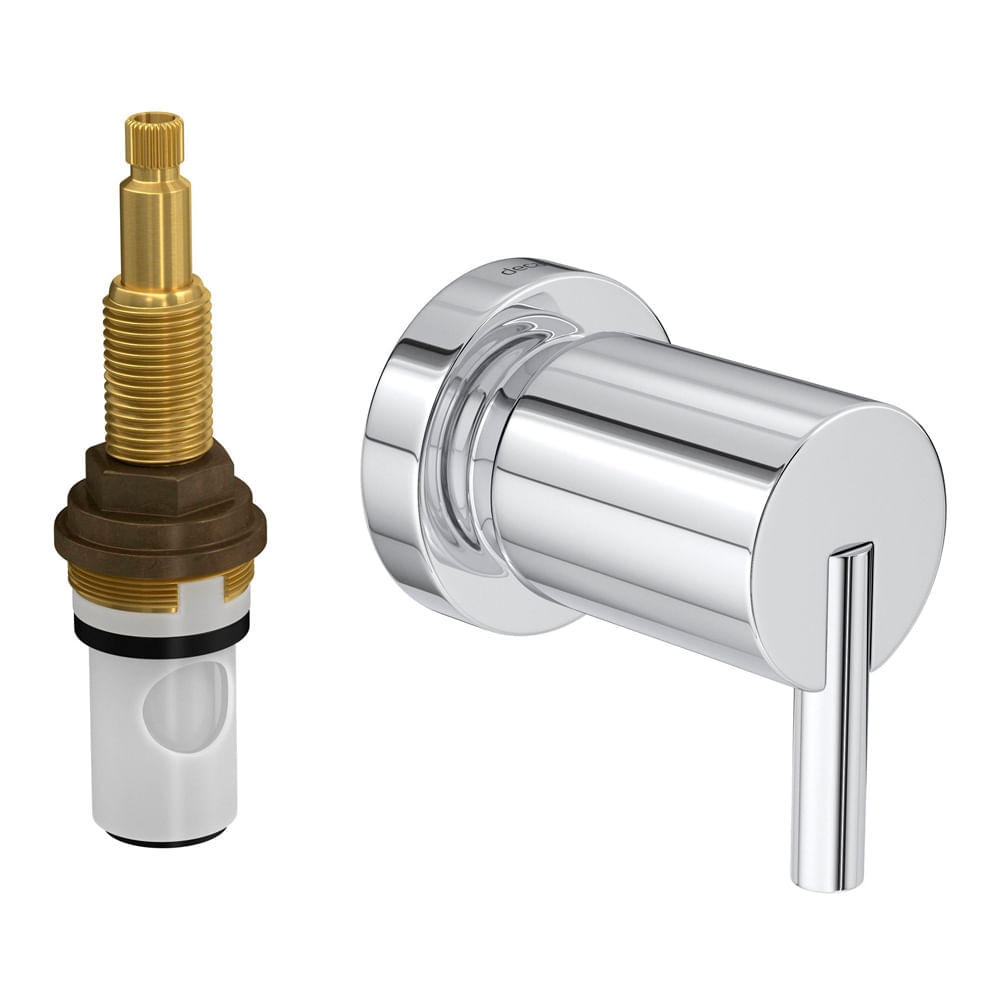 Encontraproduto.com.br - Acabamento Deca Para Registro Gaveta e Pressão Banheiro 3/4 C73 Axis Pressão Cromado