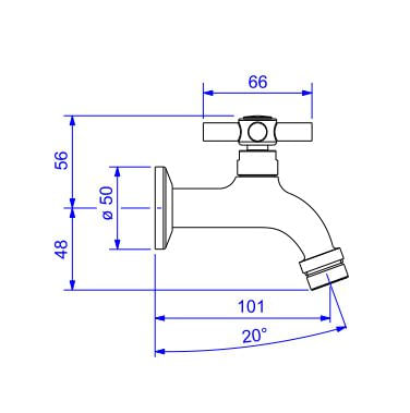 Encontraproduto.com.br - Torneira Deca com Arejador para Jardim e Tanque | Izy