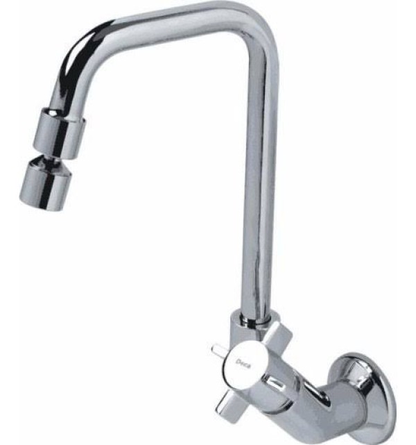 Encontraproduto.com.br - Torneira para cozinha de parede Studio 1168 C46 com bica móvel cromada Deca