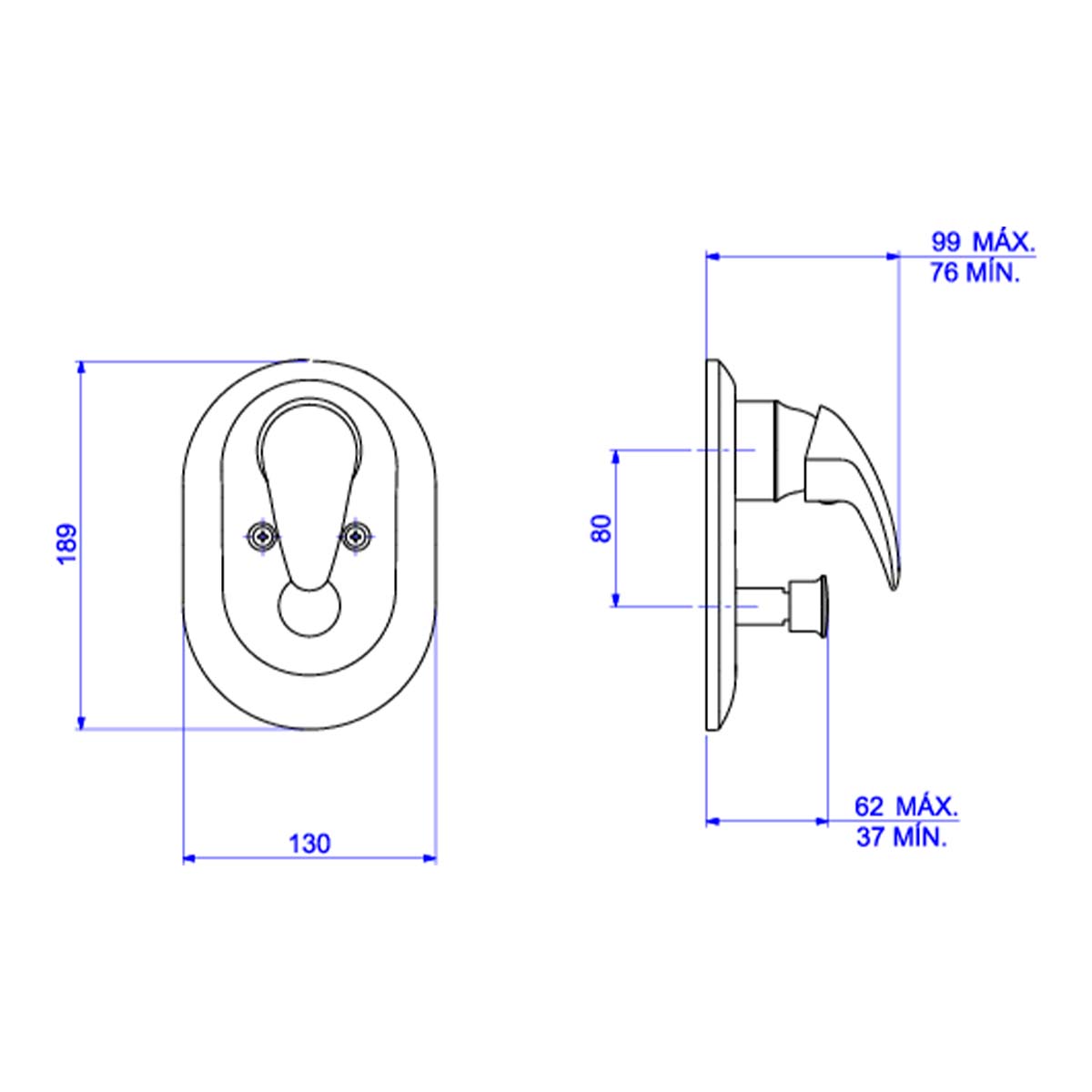 Encontraproduto.com.br - Acabamento para Monocomando Deca 4 Vias | Smart