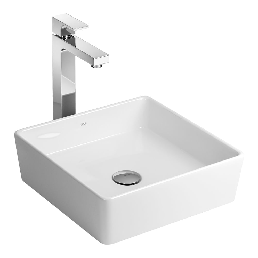 Encontraproduto.com.br - Torneira de Mesa Bica Alta para Lavatório Deca Unic