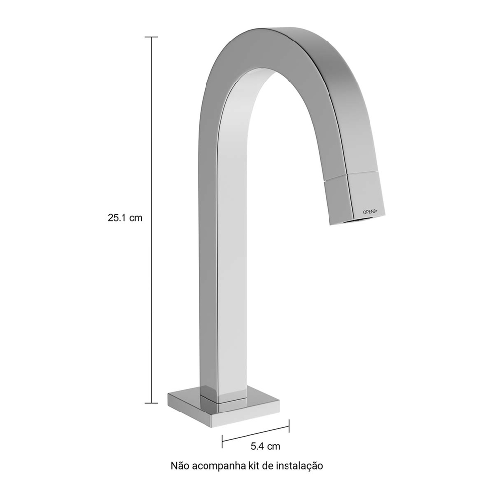 Encontraproduto.com.br - Torneira de Mesa Bica Baixa para Lavatório Deca Tube