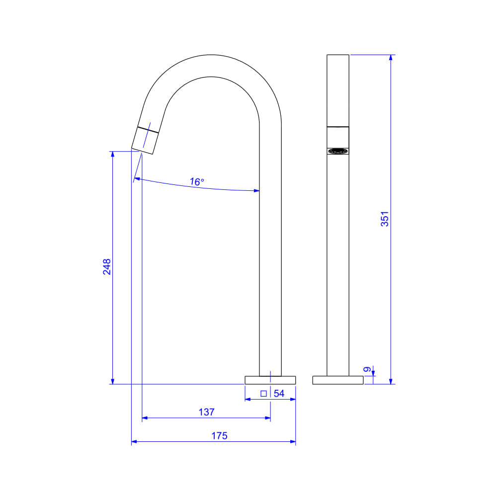 Encontraproduto.com.br - Torneira de Mesa Bica Alta para Lavatório Deca Tube