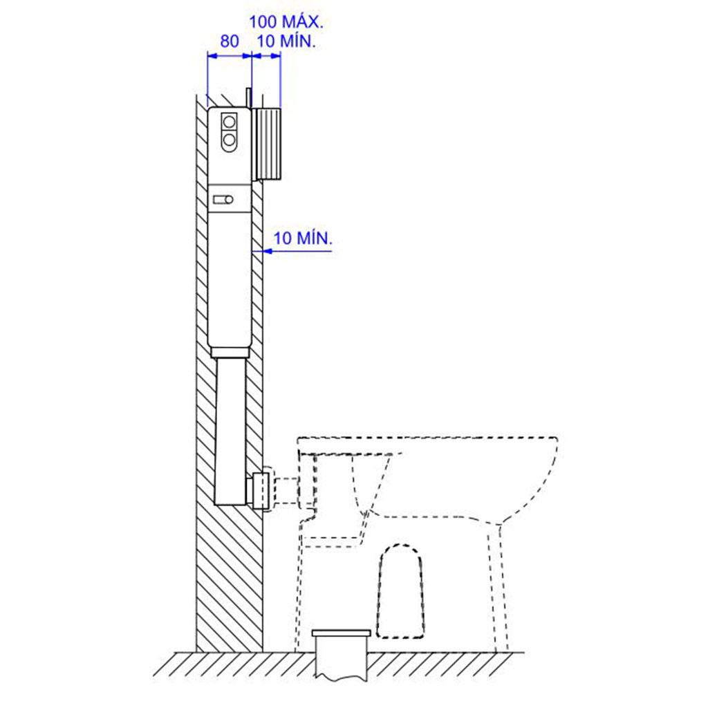 Encontraproduto.com.br - Caixa de Descarga Deca Embutida para Alvenaria e Drywall de Bacia de Piso
