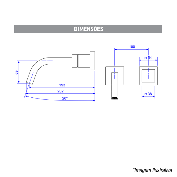 Encontraproduto.com.br - Torneira Deca de Parede para Lavatório | Cubo