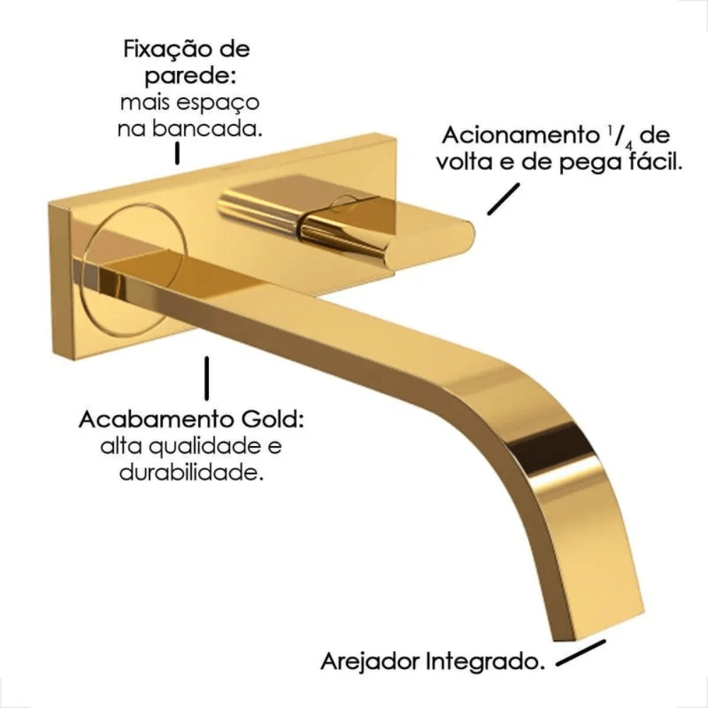 Encontraproduto.com.br - Torneira Deca de Parede para Lavatório com Chapa | Polo