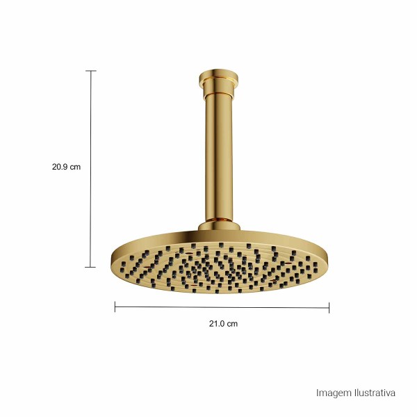 Encontraproduto.com.br - Chuveiro Deca de Teto com Tubo | Aquamax