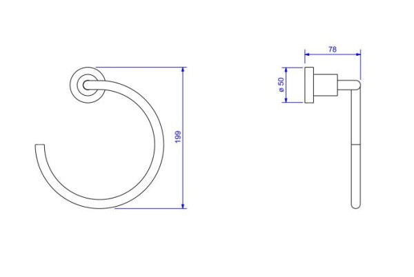 Encontraproduto.com.br - Porta Toalha Deca Argola | Slim