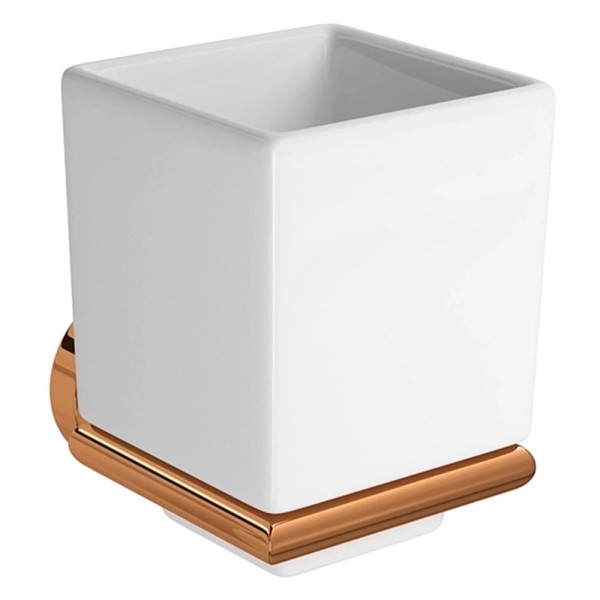 Porta Escova Slim Red Gold