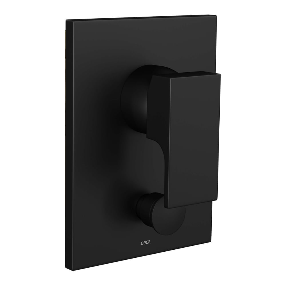 Encontraproduto.com.br - Misturador Monocomando de Chuveiro 4 Vias com Desvio Unic Black Matte Deca