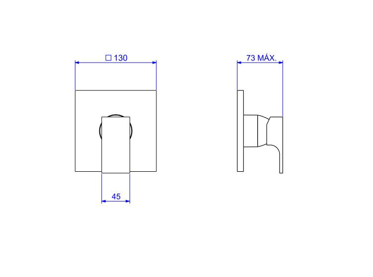 Encontraproduto.com.br - Acabamento para Monocomando Deca de Chuveiro para Alta e Baixa Pressão | Unic