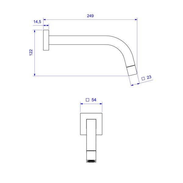 Encontraproduto.com.br - Torneira de Parede Lavatório Tube 1/2