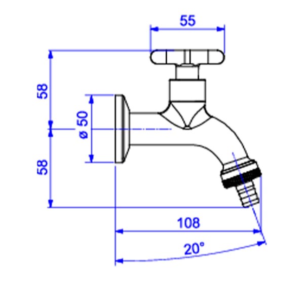 Encontraproduto.com.br - Torneira Deca para Jardim e Tanque com Adaptador de Mangueira | Flex