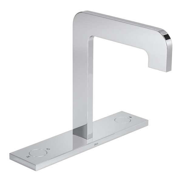 Misturador de Mesa Lavatório Bica Alta com Moldura em Chapa Click 1/2
