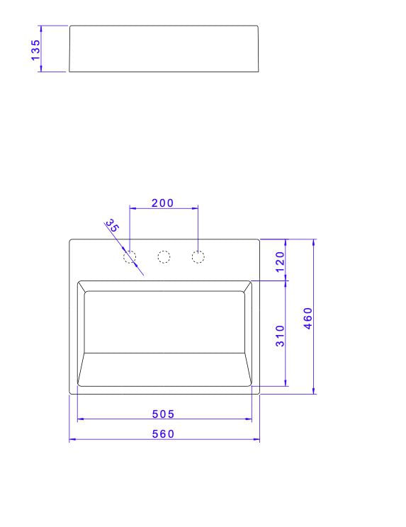Encontraproduto.com.br - Lavatório Retangular com Mesa e Válvula Oculta 56X46cm Marrom Fosco