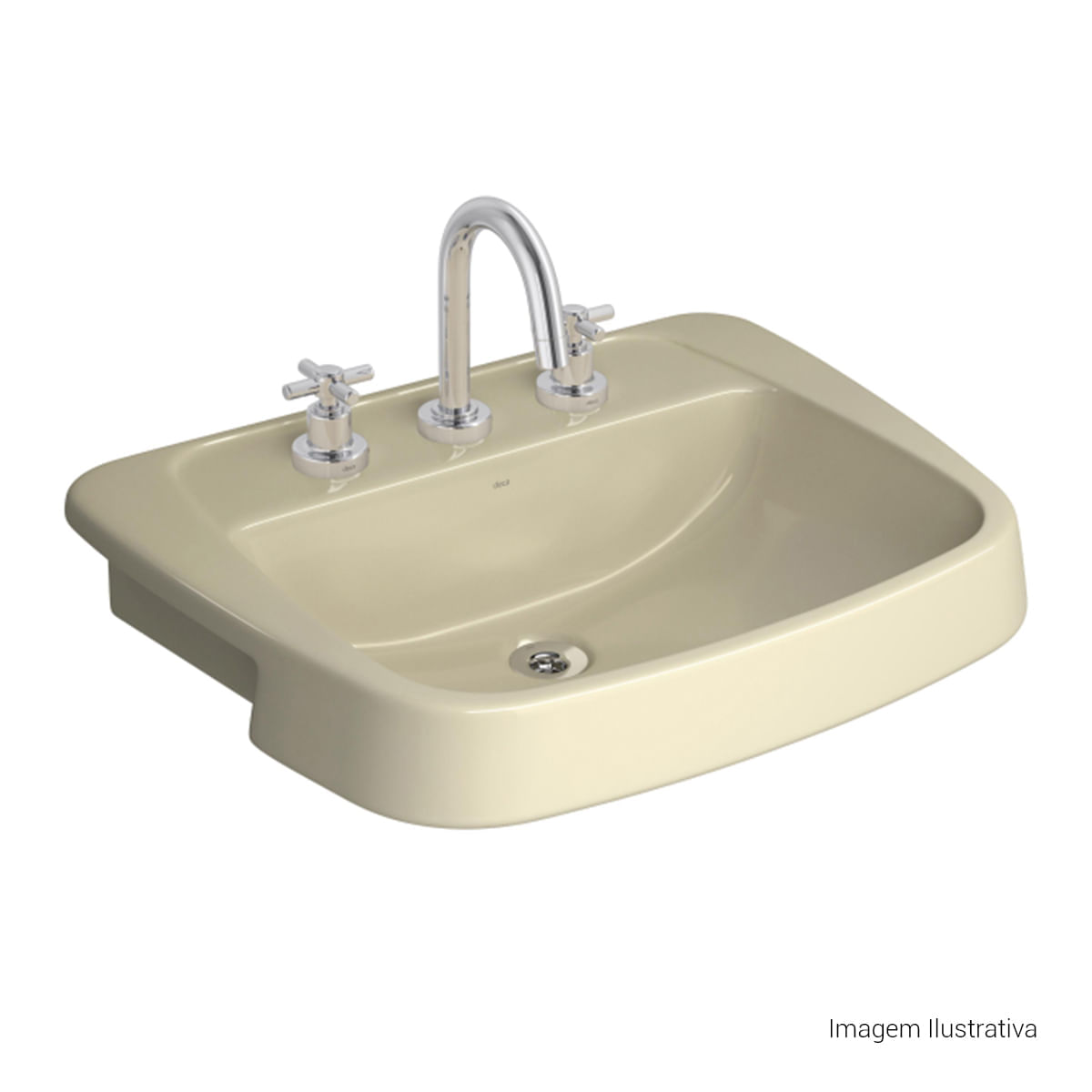 Encontraproduto.com.br - Lavatório de Semiencaixe Deca | Monte Carlo