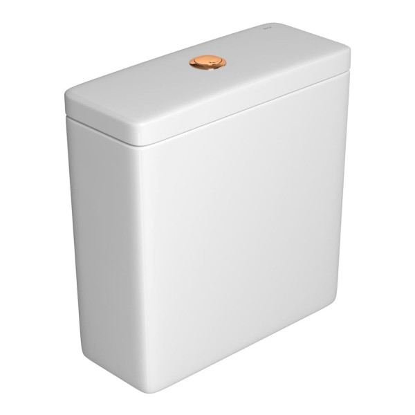 Caixa Acoplada com Acionamento Duo Axis/Living/Piano/Polo/Quadra/Unic Branco Red Gold